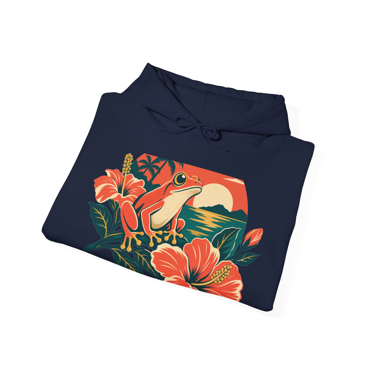 Boricua Coqui Sunset Premium Pullover Hoodie