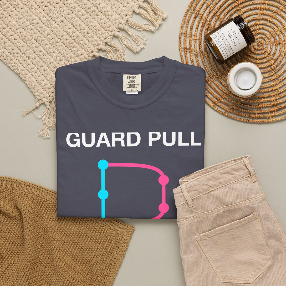 Guard Pull Request Jiu-Jitsu Coder Premium Garment-Dyed Tee