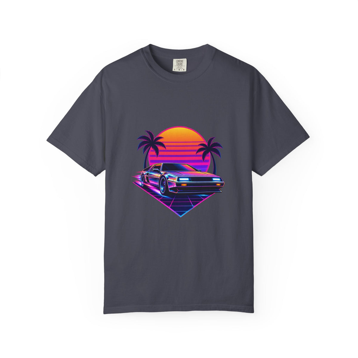 Synthwave Sunset Drive Premium Garment-Dyed Tee