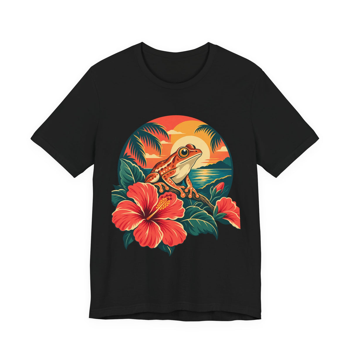 Boricua Coqui Sunset Premium Unisex Tee