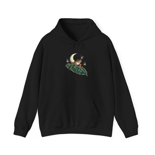 Coqui de Noche design on a classic pullover hoodie