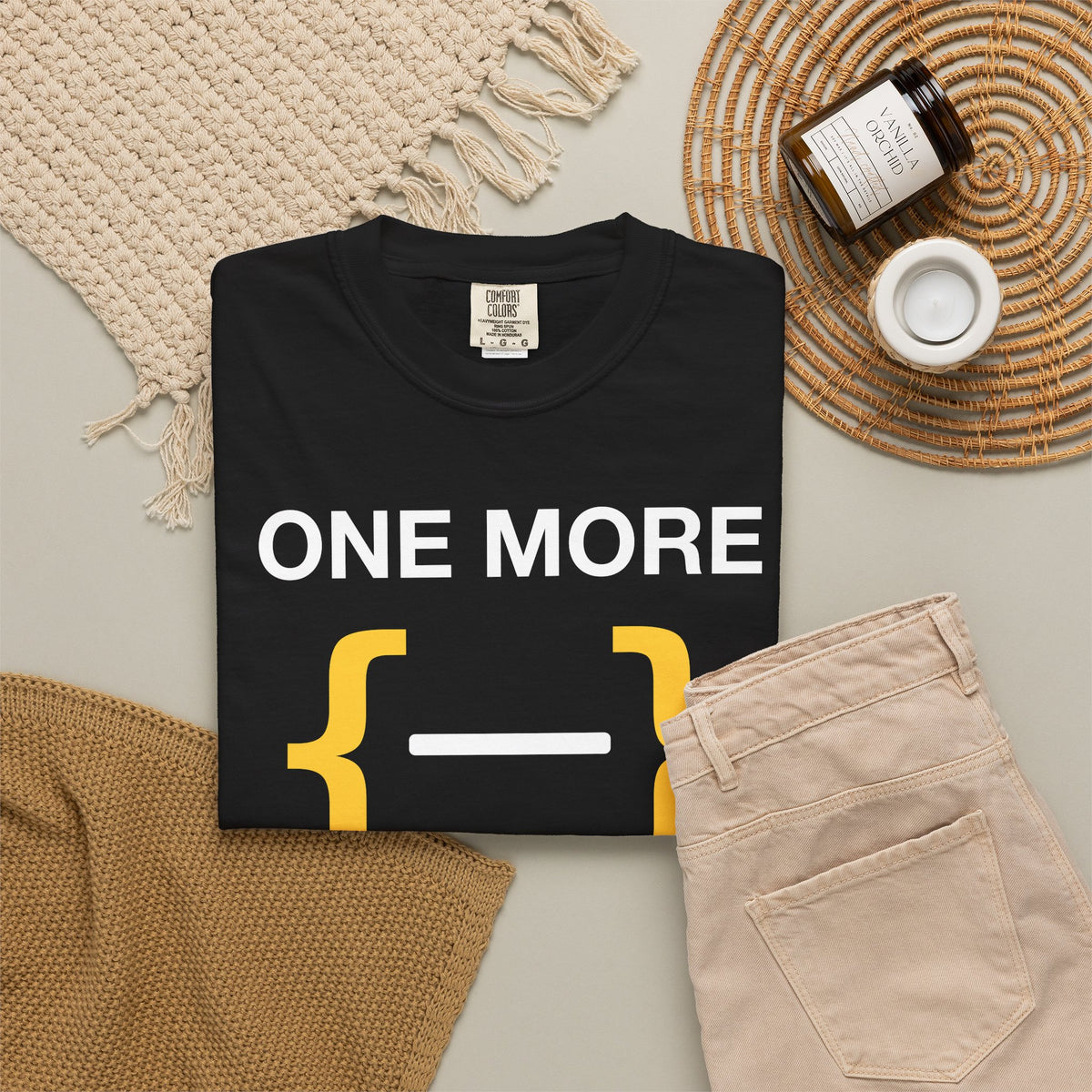 One More Prompt Code Gym Premium Garment-Dyed Tee