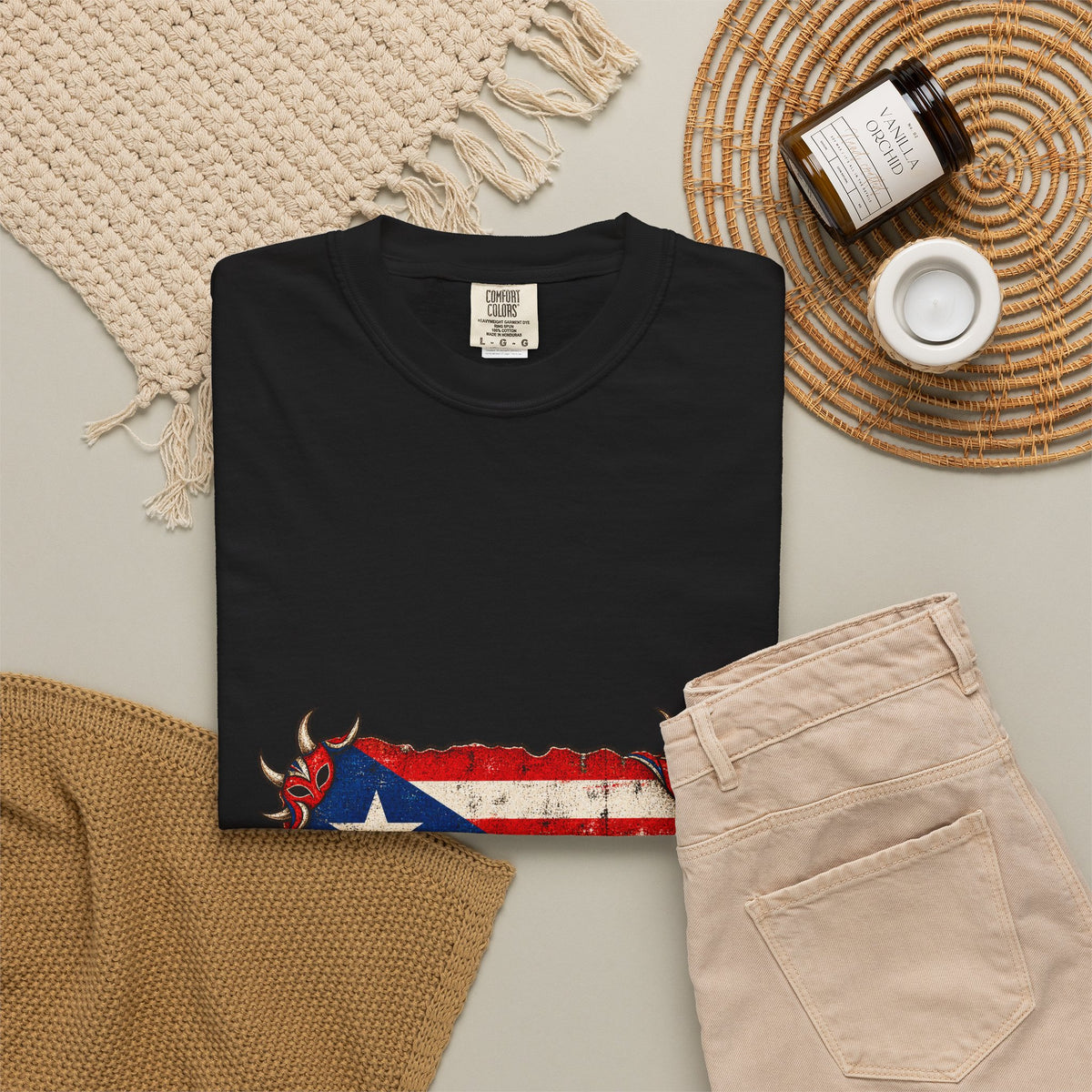 Orgullo Boricua Island Premium Garment-Dyed Tee