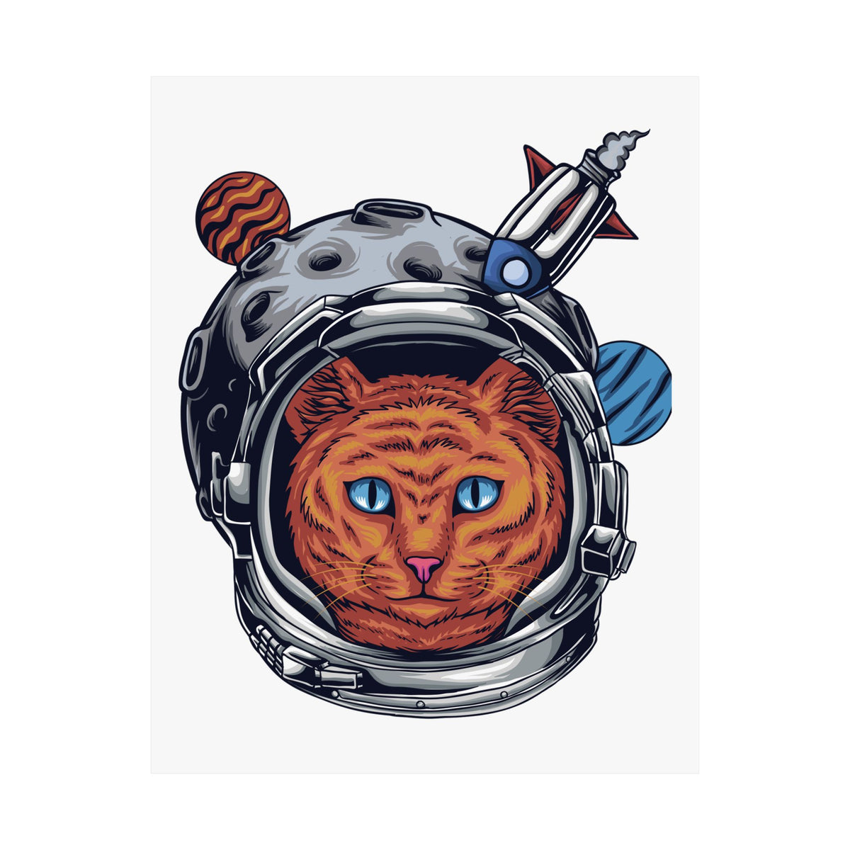 Boricat en la Luna design on a matte art poster, view 19