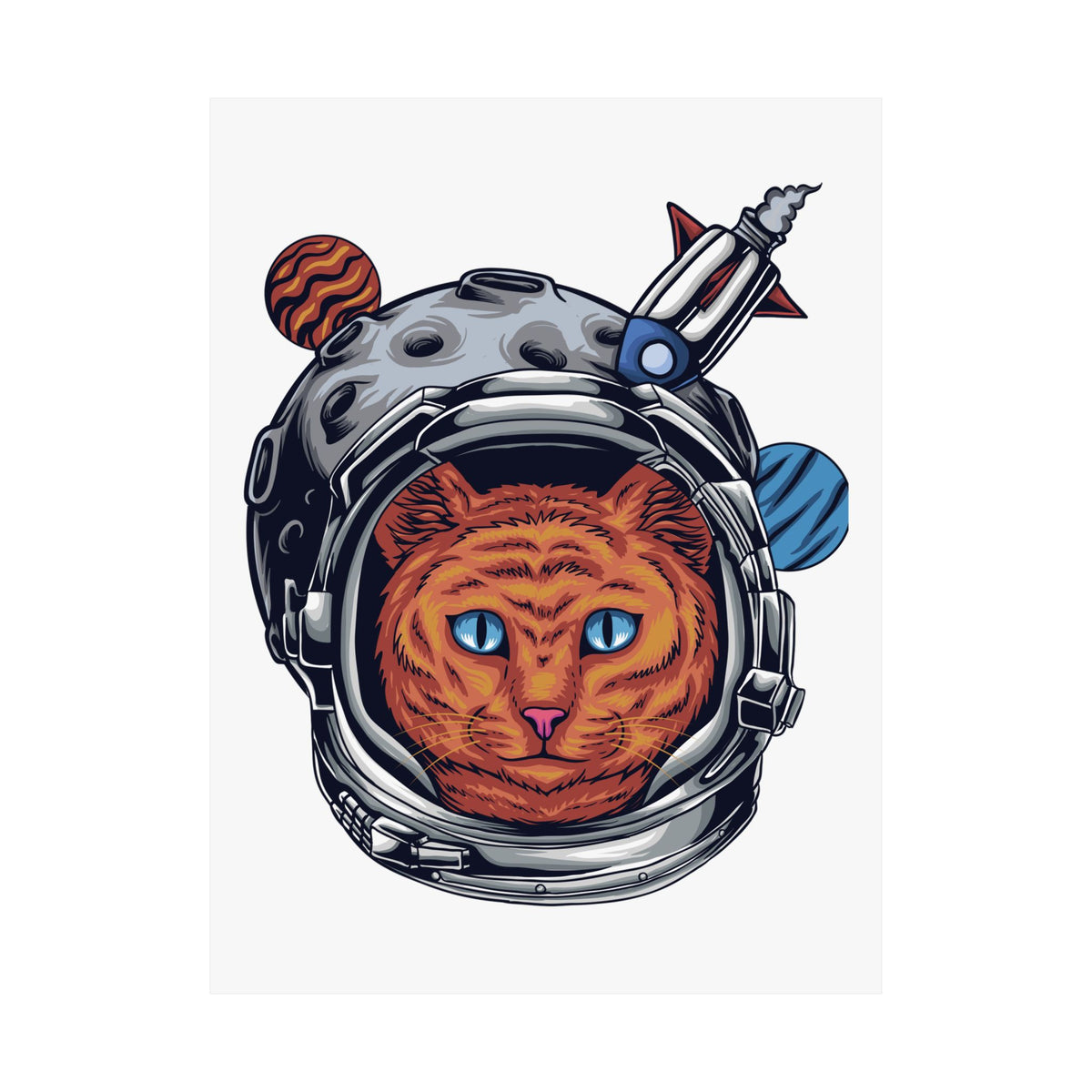 Boricat en la Luna design on a matte art poster, view 10