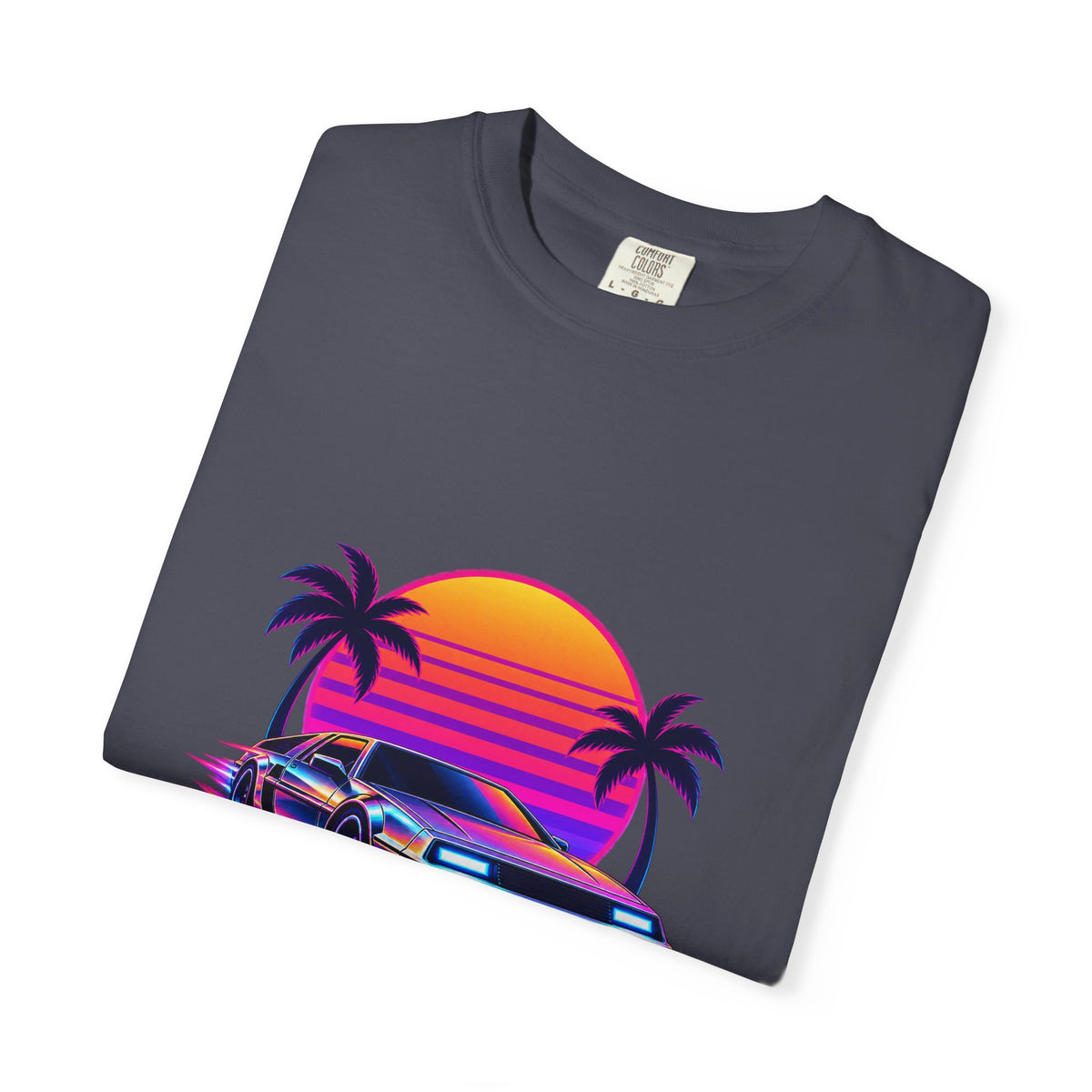 Synthwave Sunset Drive Premium Garment-Dyed Tee