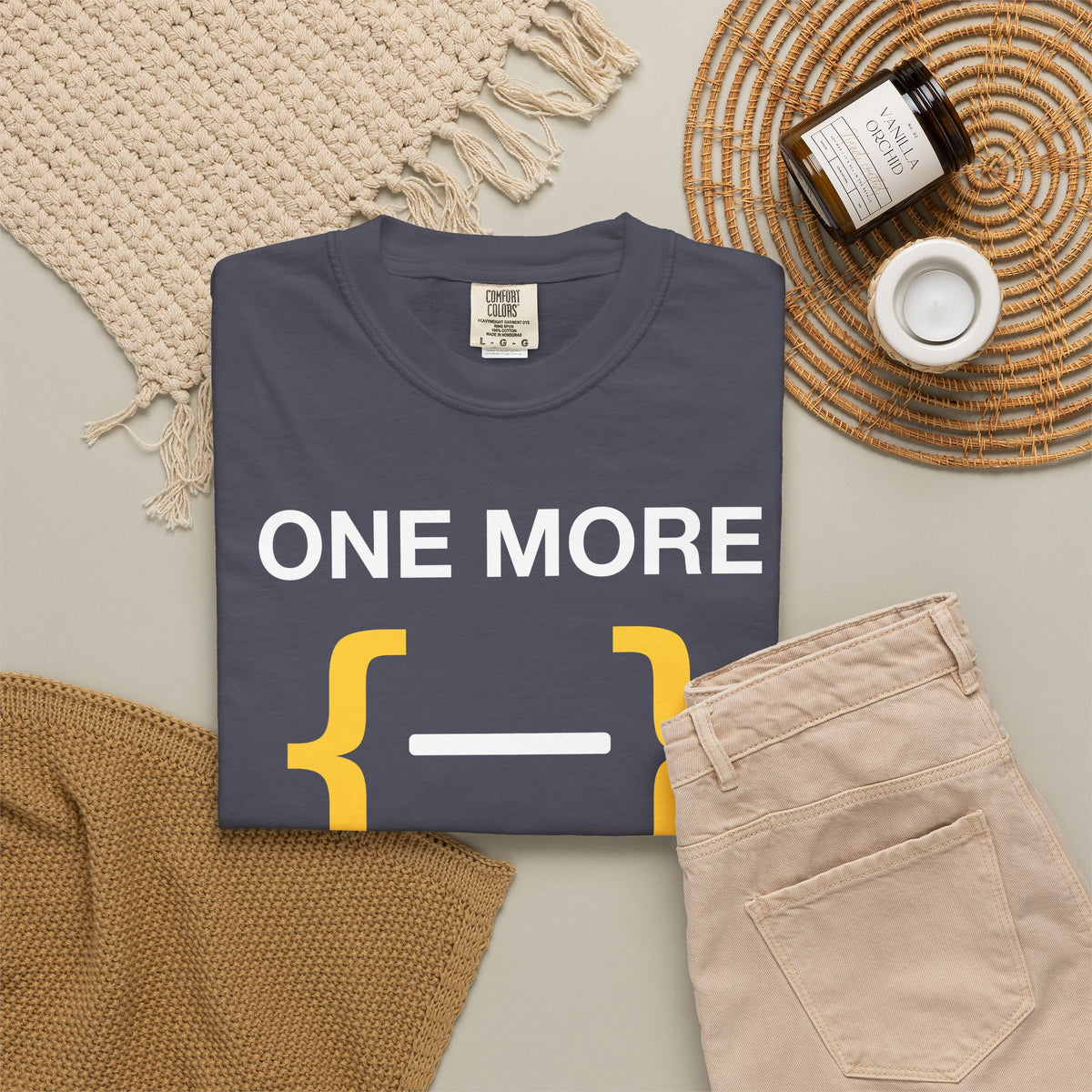 One More Prompt Code Gym Premium Garment-Dyed Tee