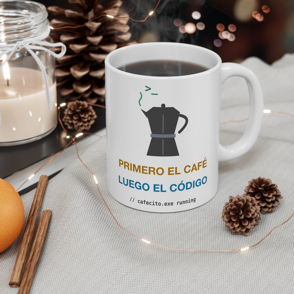 Primero El Café Luego El Código Mug, 11 oz