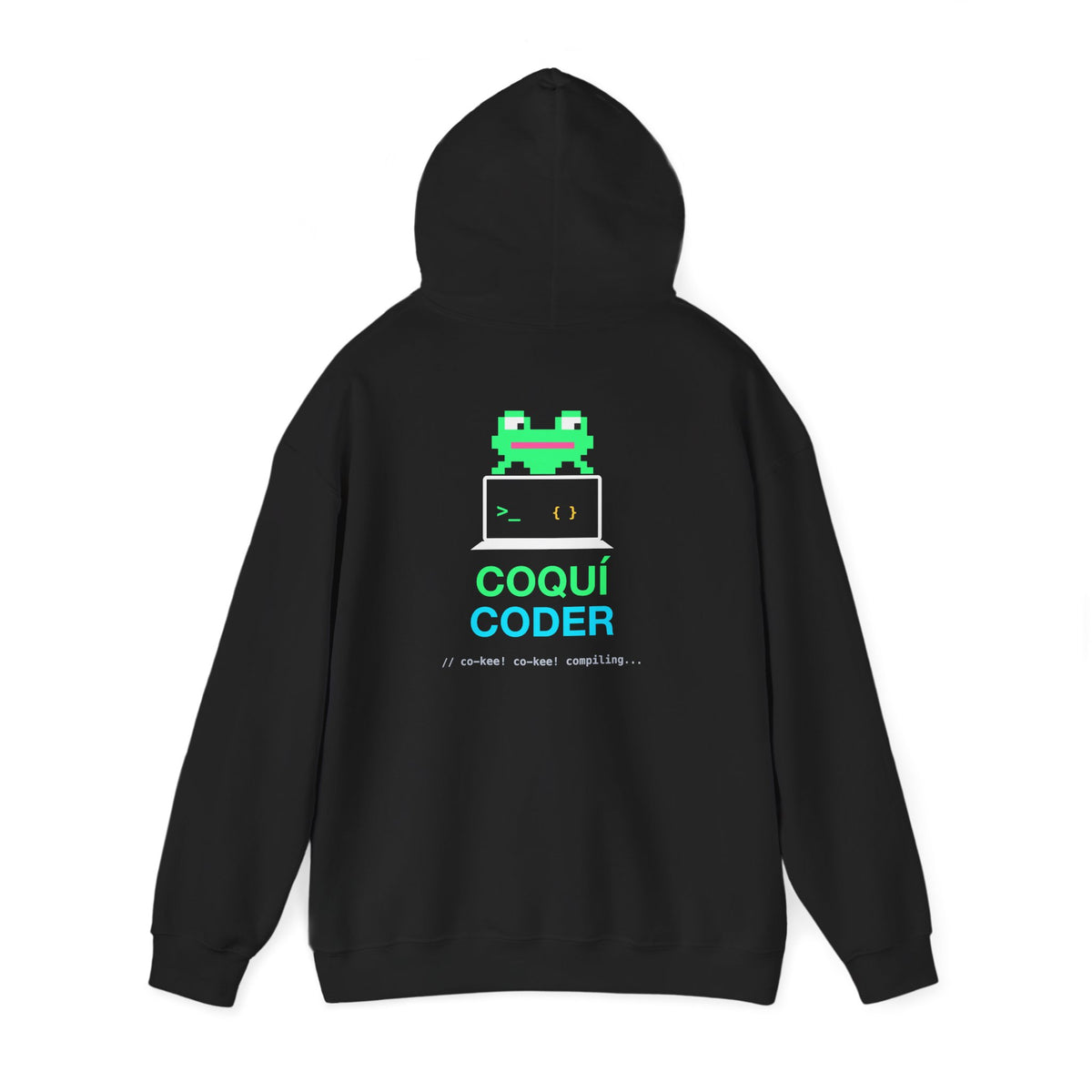 Coquí Coder Pixel Frog Classic Pullover Hoodie