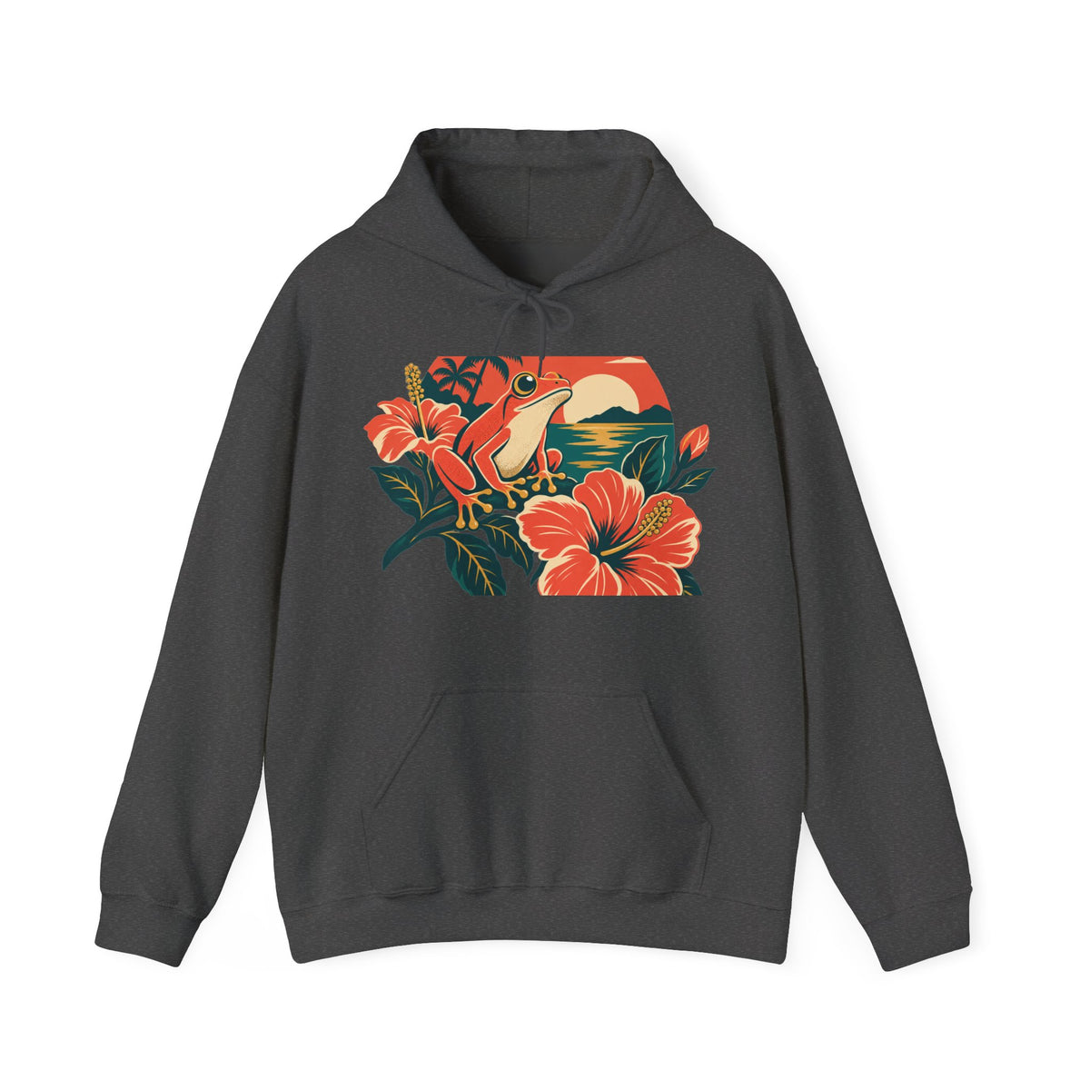 Boricua Coqui Sunset Premium Pullover Hoodie