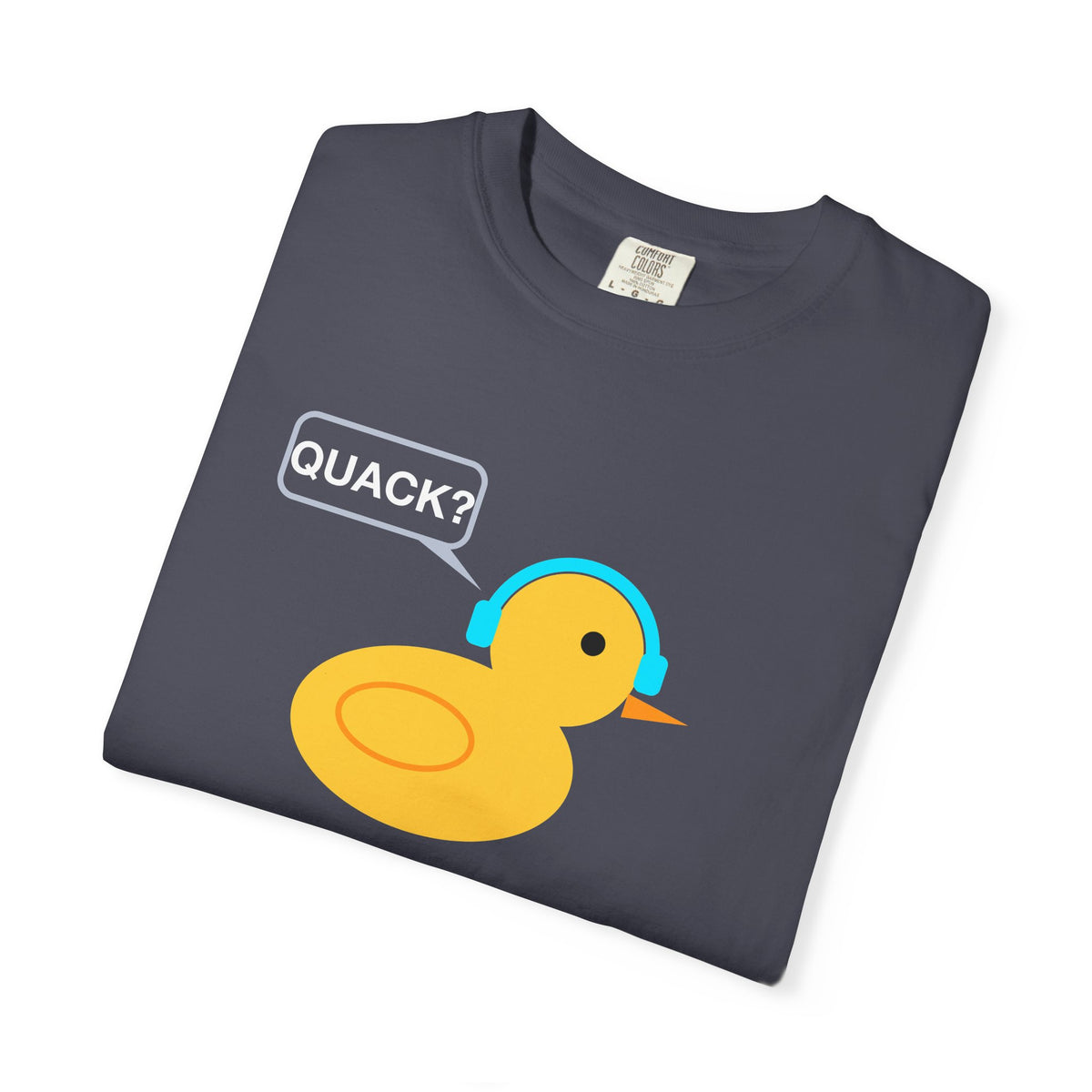 Pair Programmer Duck With Headphones Premium Garment-Dyed Tee