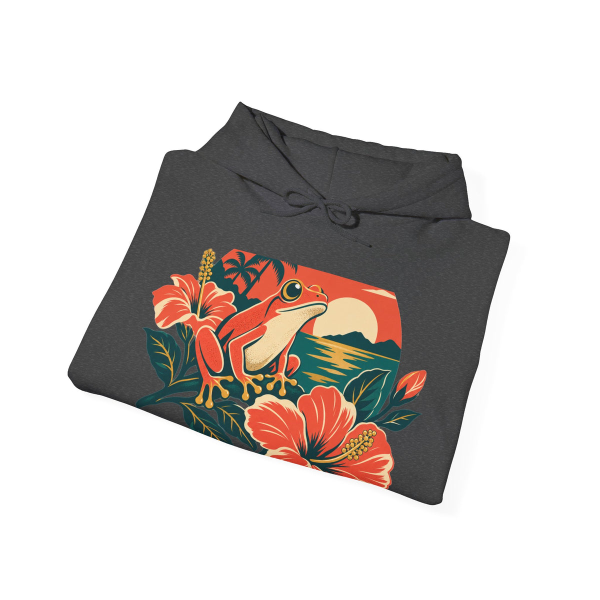 Boricua Coqui Sunset Premium Pullover Hoodie