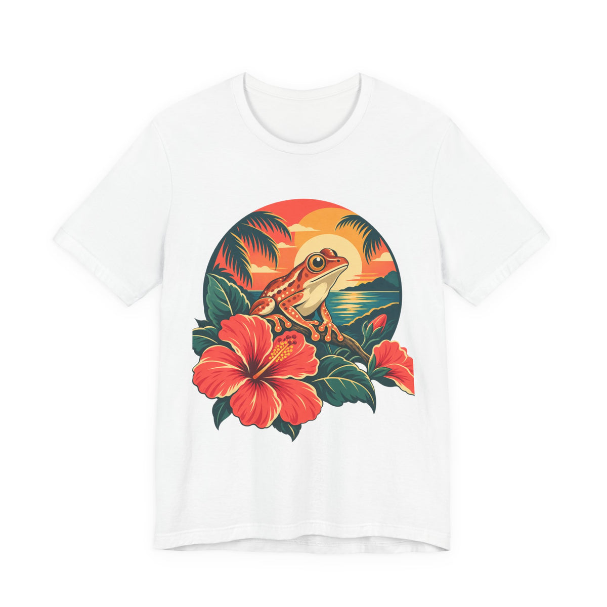 Boricua Coqui Sunset Premium Unisex Tee