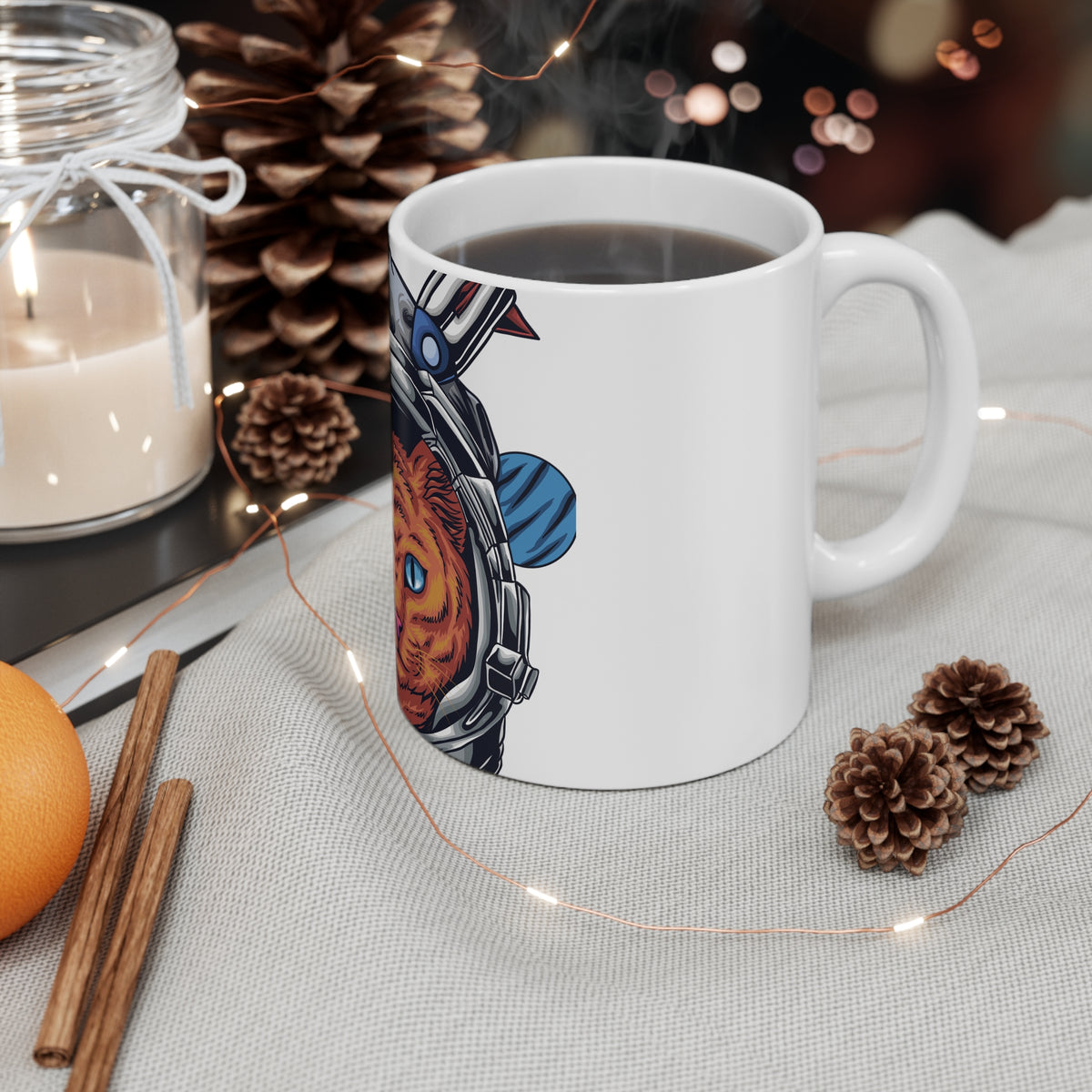 Boricat en la Luna Mug, 11 oz