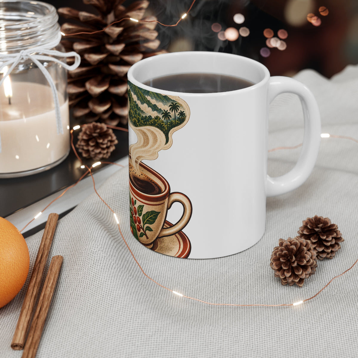 Cafe y Montana Mug, 11 oz