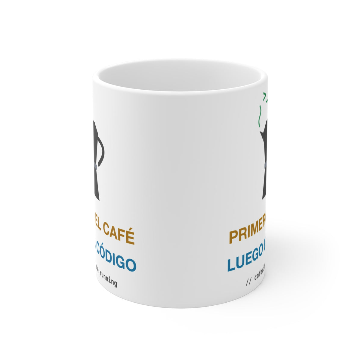 Primero El Café Luego El Código Mug, 11 oz
