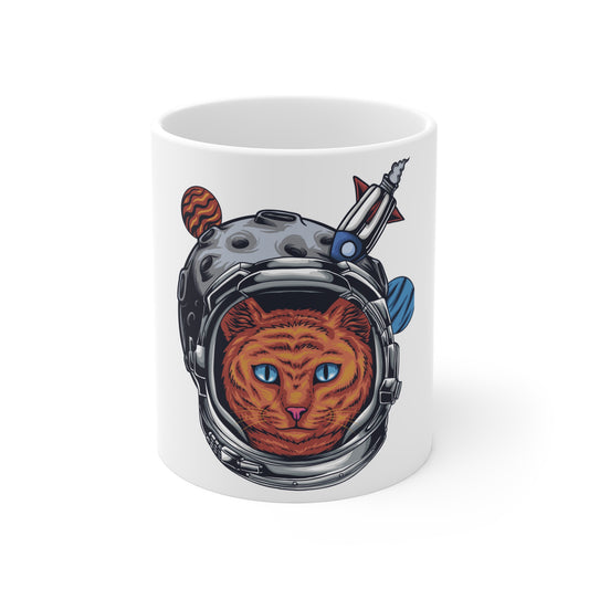 Boricat en la Luna design on an 11 oz ceramic mug