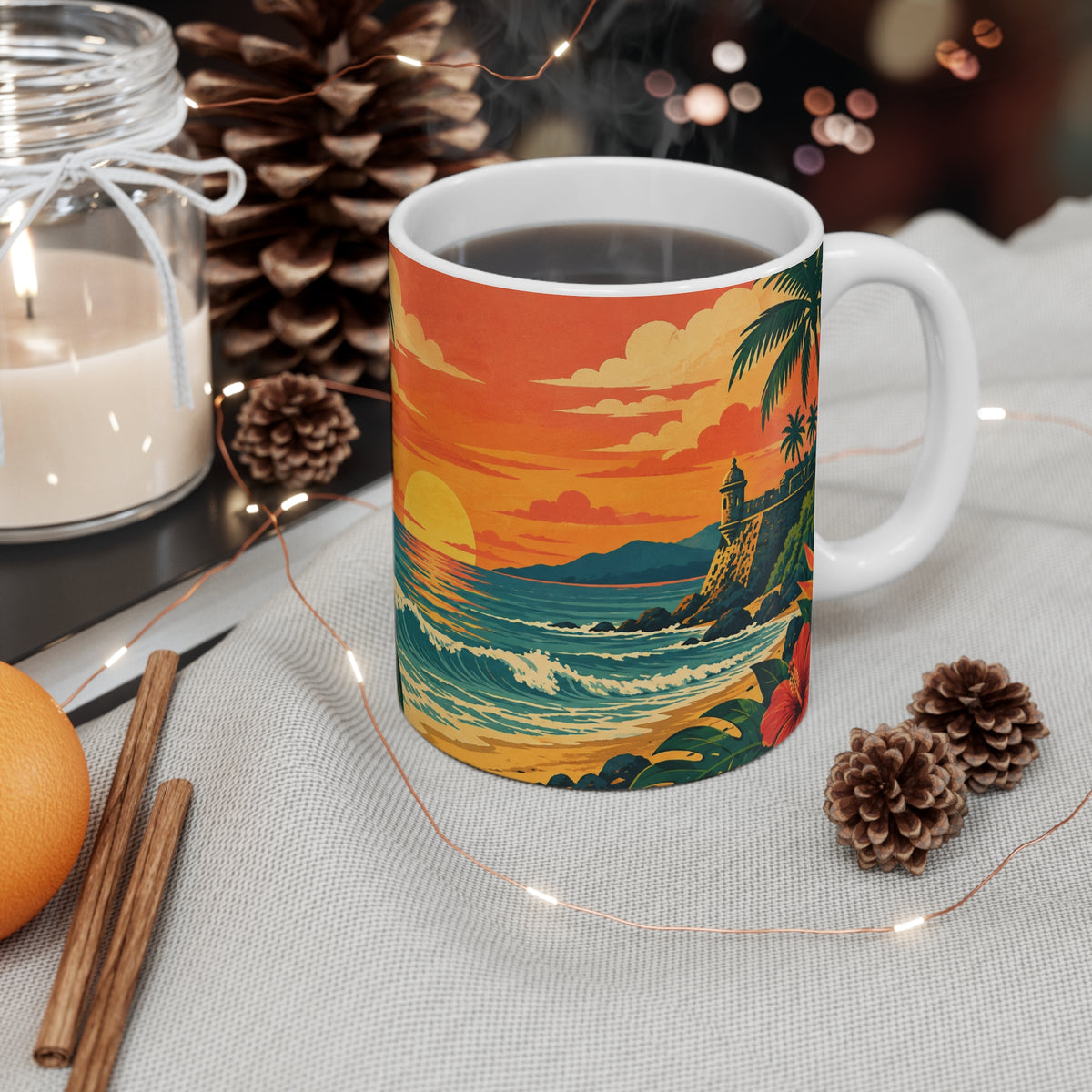 Boricua Tropical Coqui 11oz Ceramic Mug