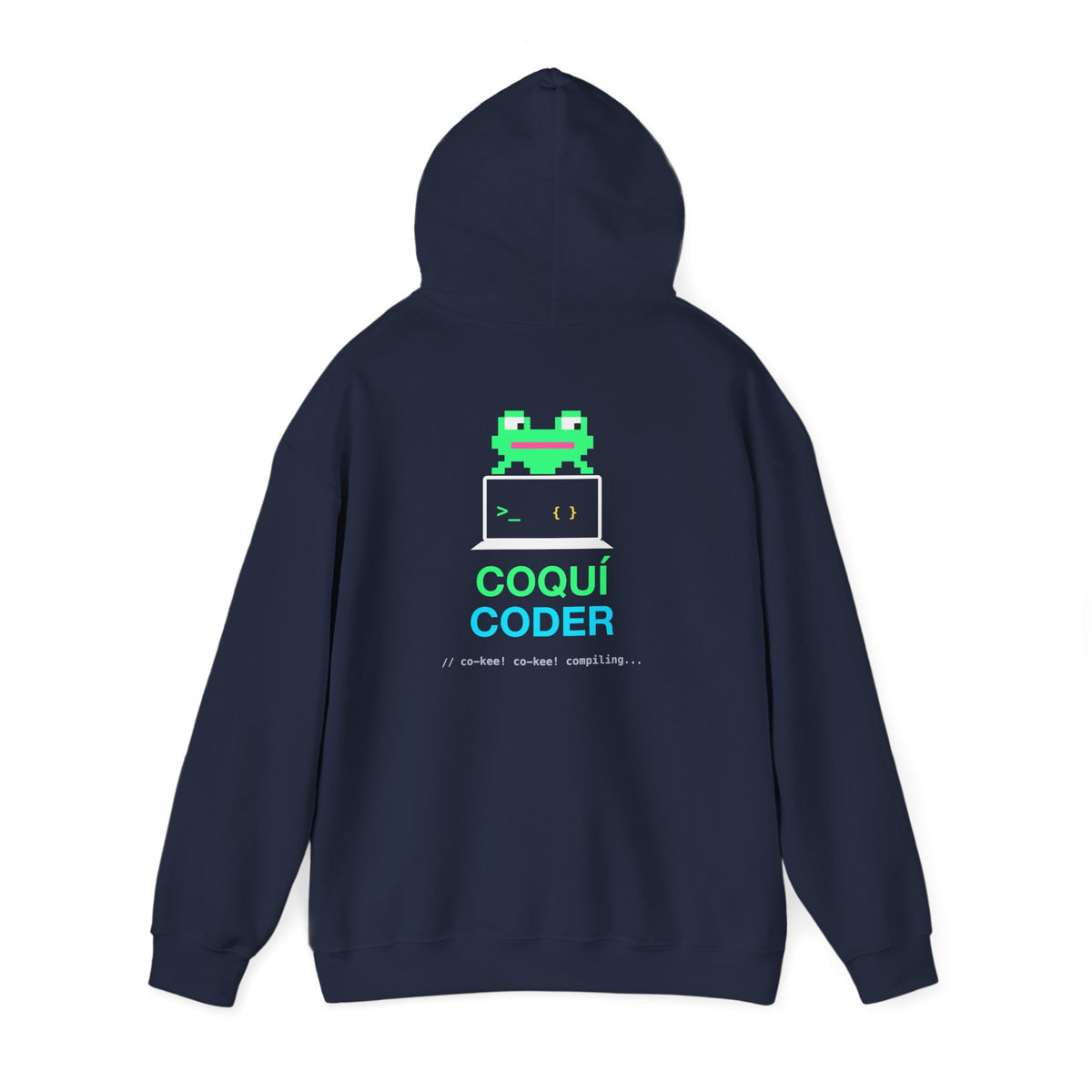 Coquí Coder Pixel Frog Classic Pullover Hoodie