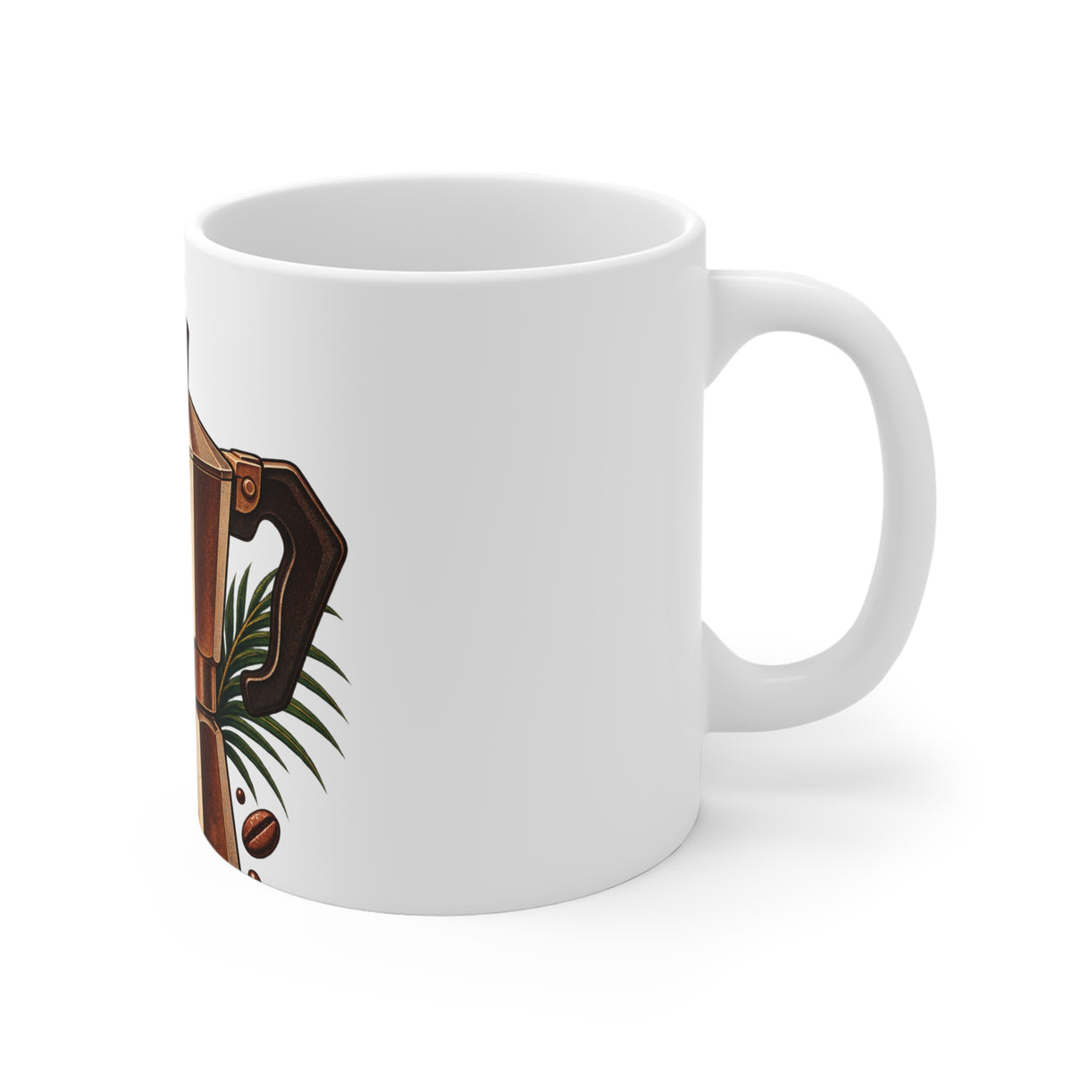 Cafecito Greca Mug, 11 oz