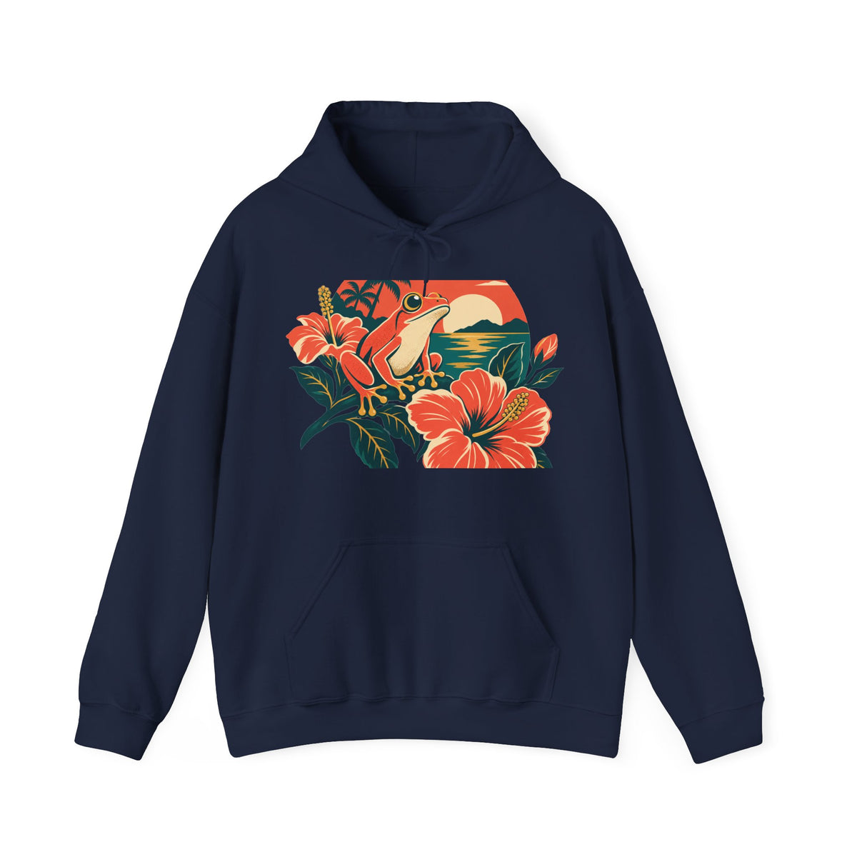 Boricua Coqui Sunset Premium Pullover Hoodie