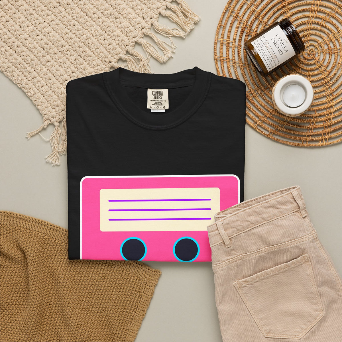 Mixtape 1986 Cassette Premium Garment-Dyed Tee