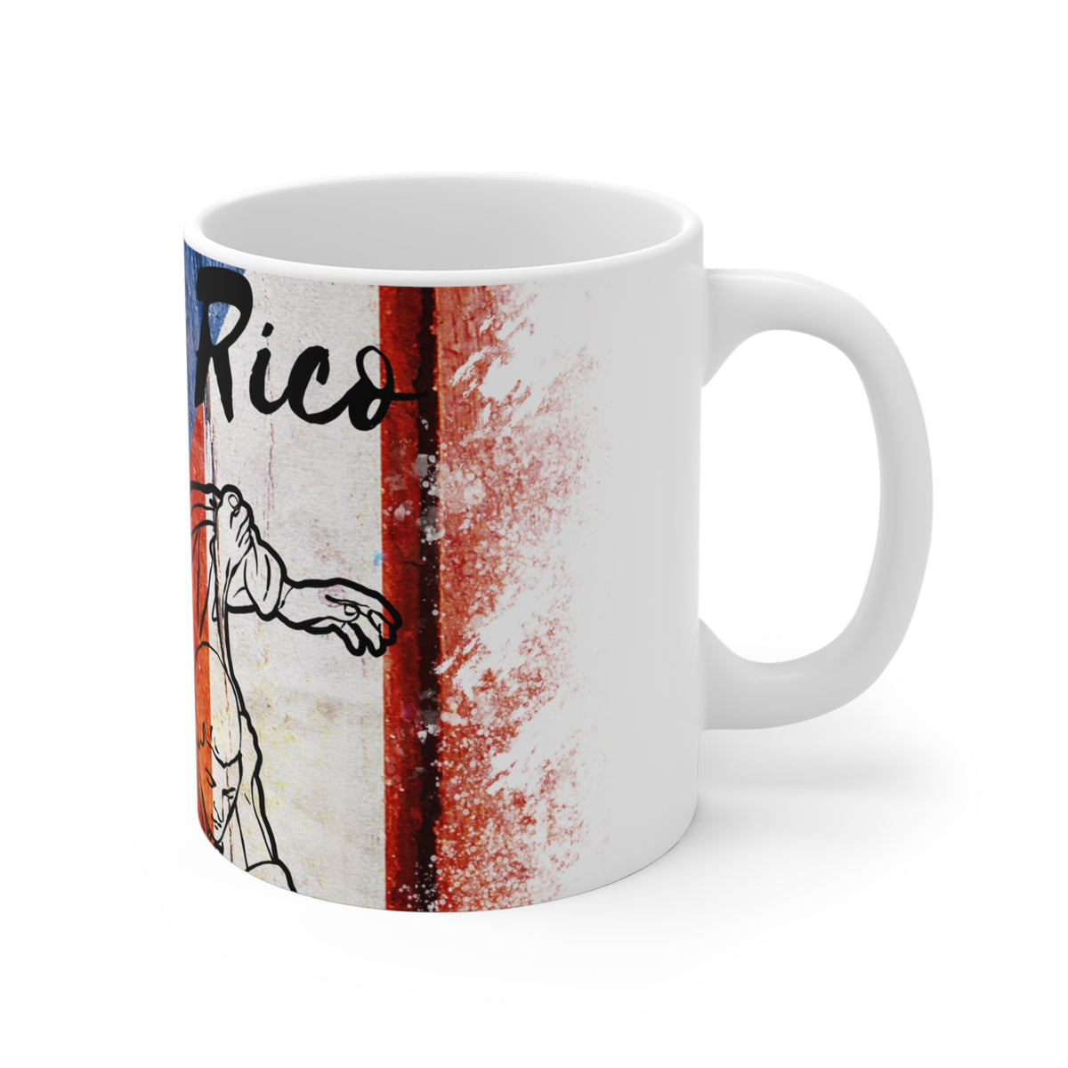 Roll For Puerto Rico Mug, 11 oz