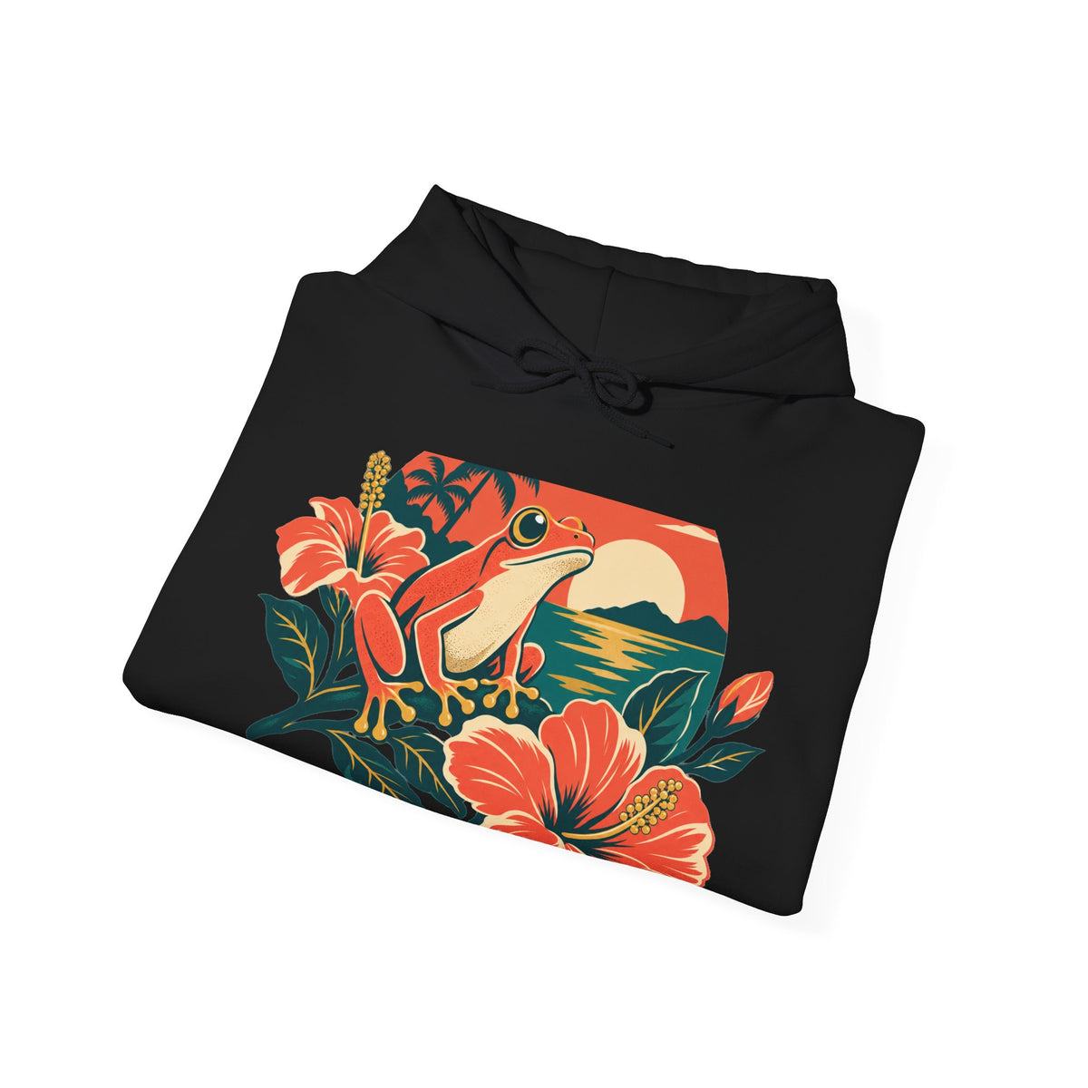 Boricua Coqui Sunset Premium Pullover Hoodie