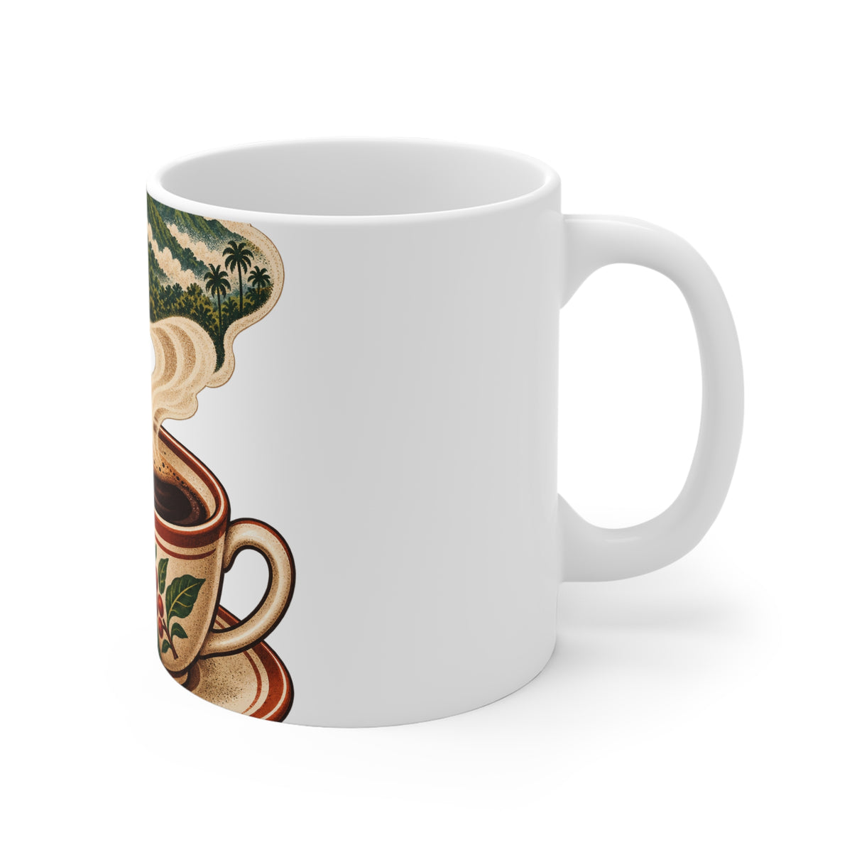 Cafe y Montana Mug, 11 oz