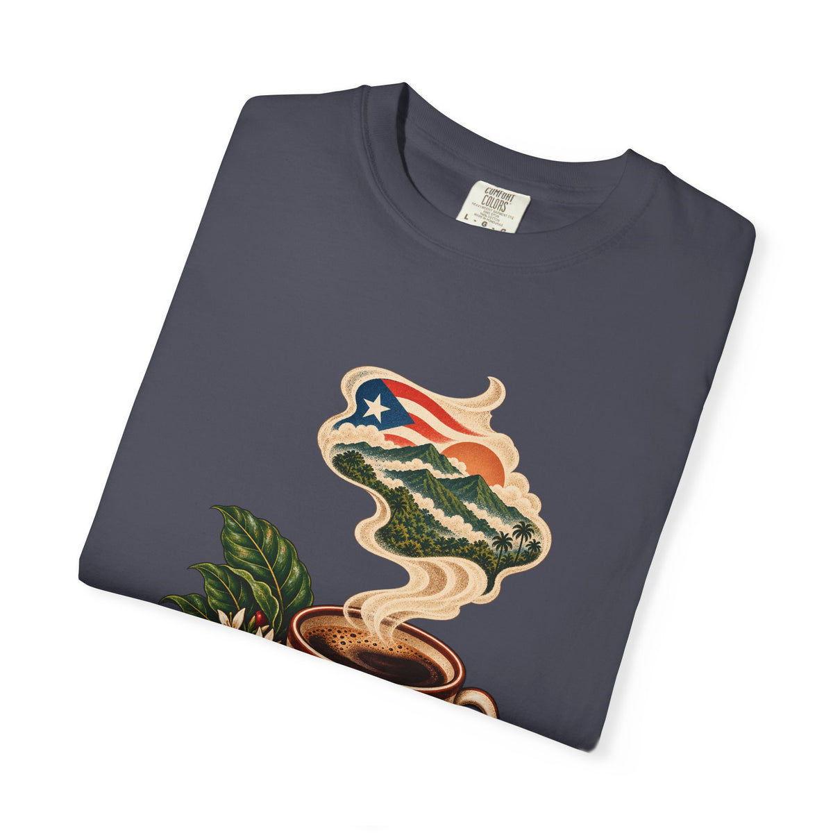 Cafe y Montana Premium Garment-Dyed Tee