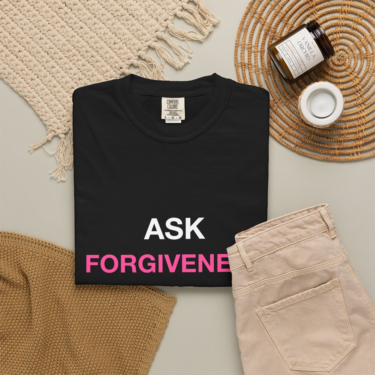 Ask Forgiveness Not Permission Dangerously Skip Permissions Premium Garment-Dyed Tee