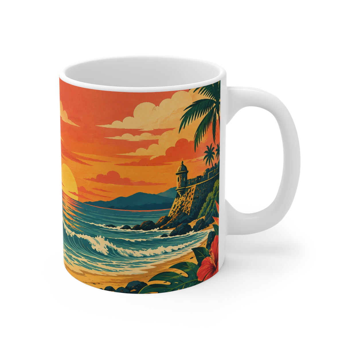 Boricua Tropical Coqui 11oz Ceramic Mug