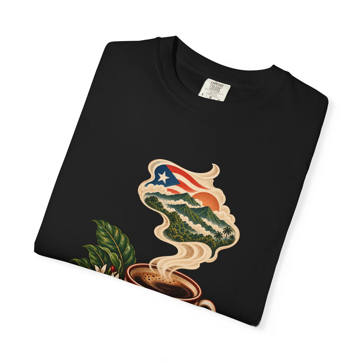 Cafe y Montana Premium Garment-Dyed Tee
