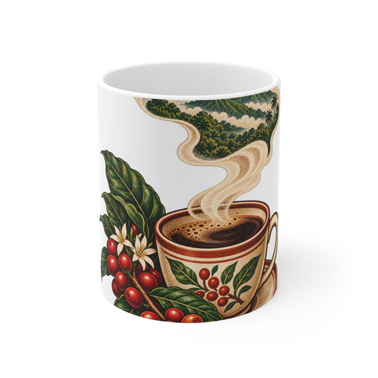 Cafe y Montana Mug, 11 oz