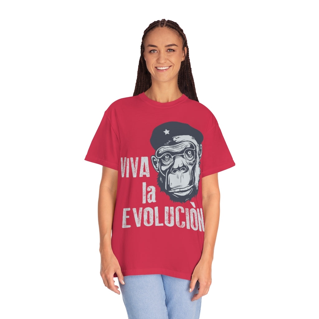 Viva La Evolucion! Unisex Garment-Dyed T-shirt