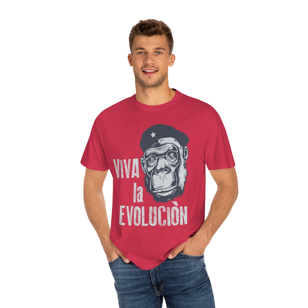 Viva La Evolucion! Unisex Garment-Dyed T-shirt